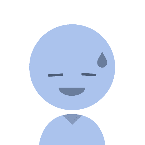 苦笑いの男性